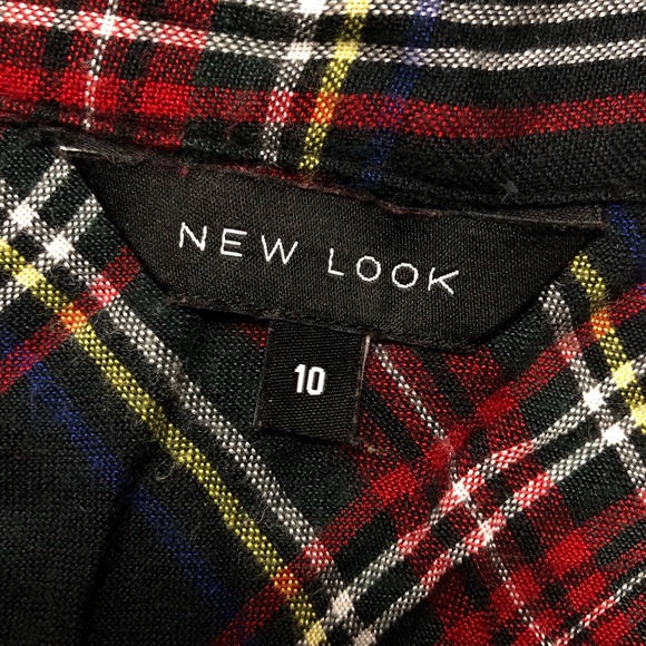 NEWLOOK • Lightweight Plaid Shirt • Size UK 10 - Picture 4 of 4